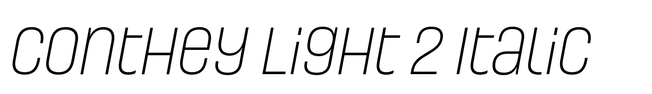 Conthey Light 2 Italic